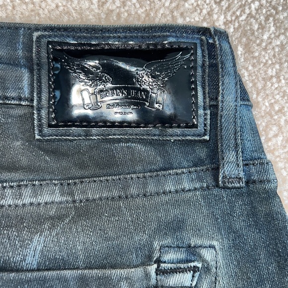 Robin Jeans Gothic Embroidered Skinny Jeans Size 32 - Picture 8 of 14